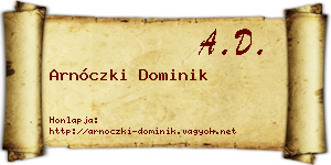 Arnóczki Dominik névjegykártya